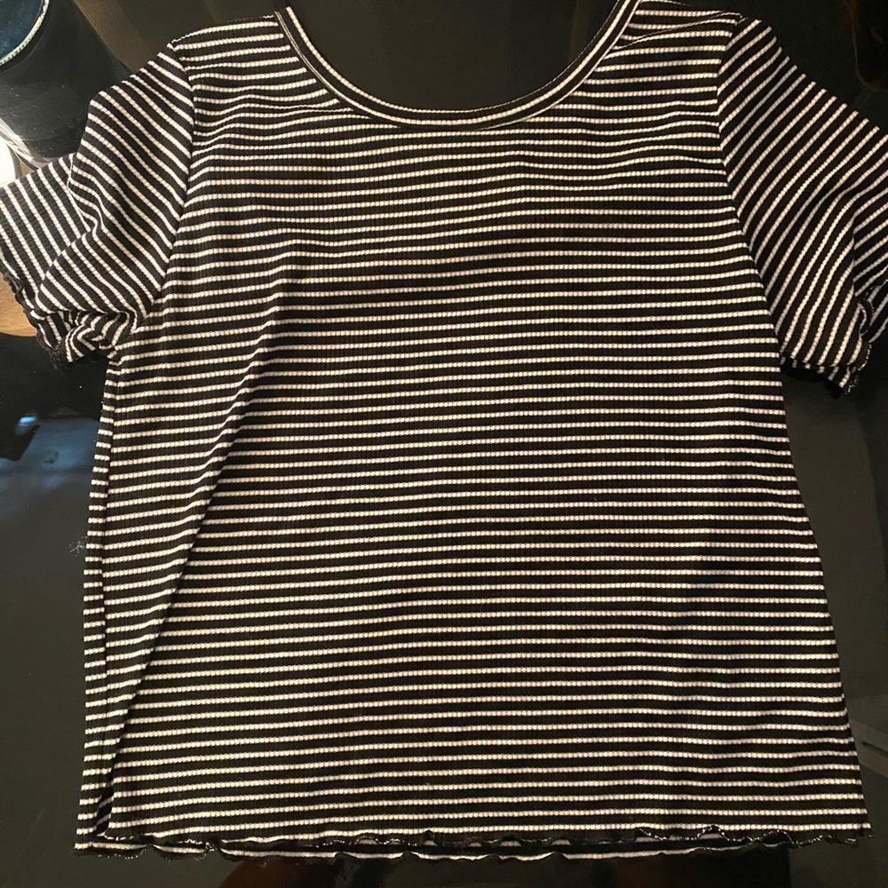 Black and white shirt